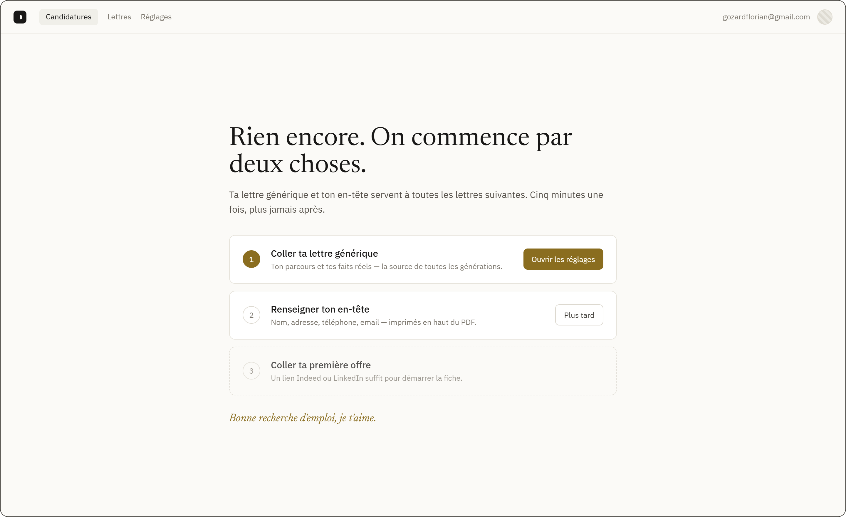 LM Generator onboarding steps