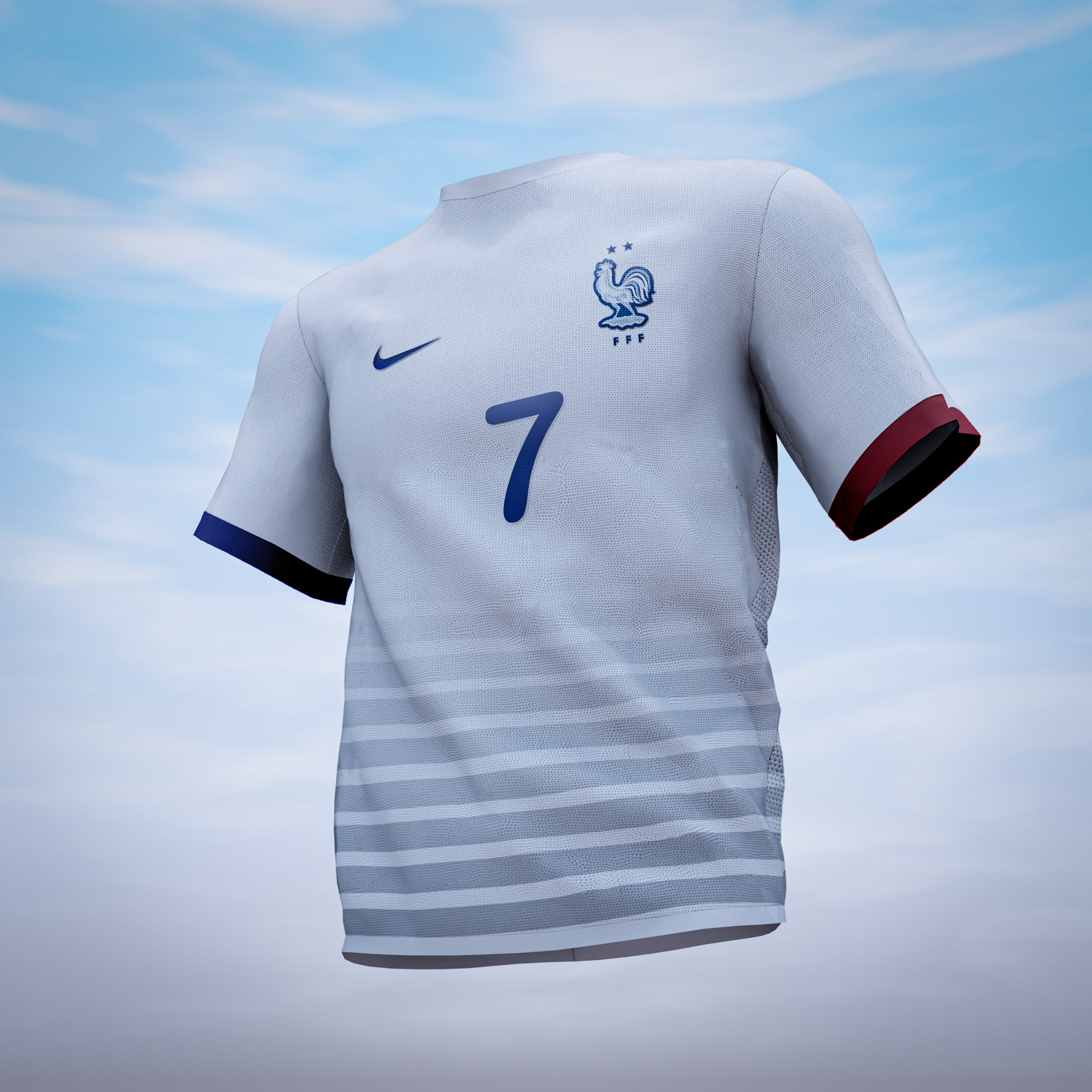 France national team away kit mockup