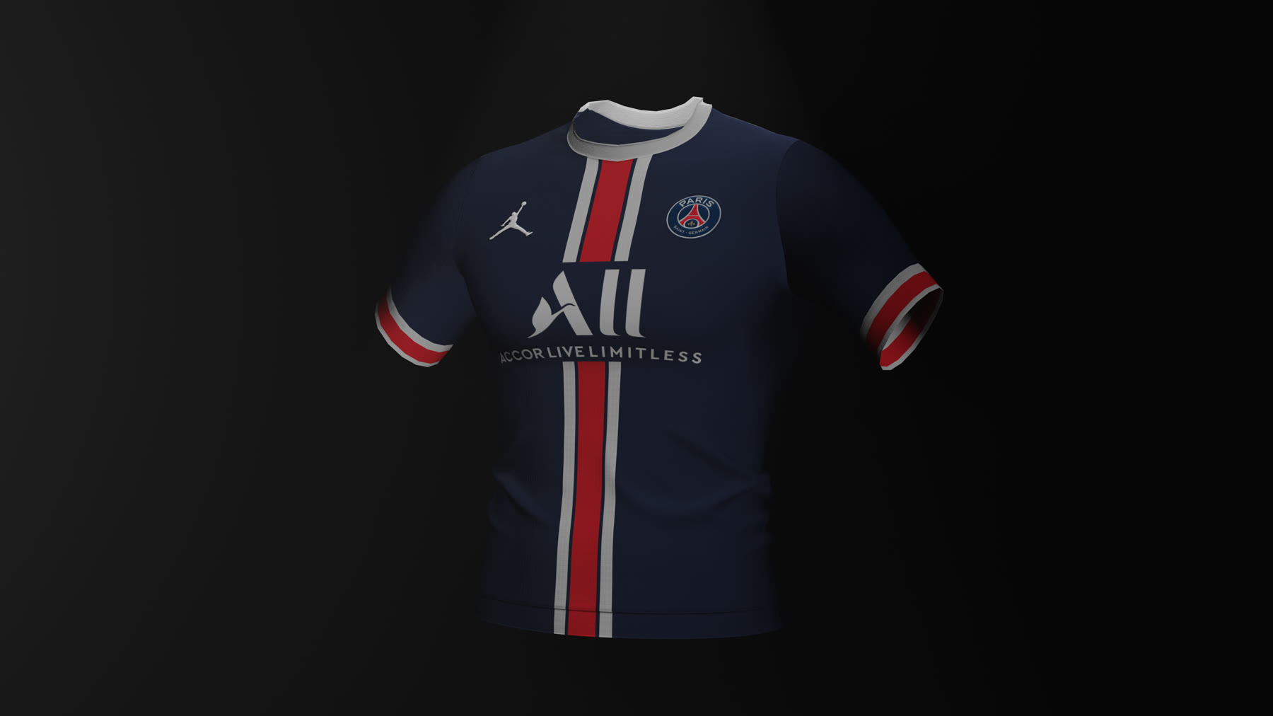 Full front Cycles render on an invisible mannequin