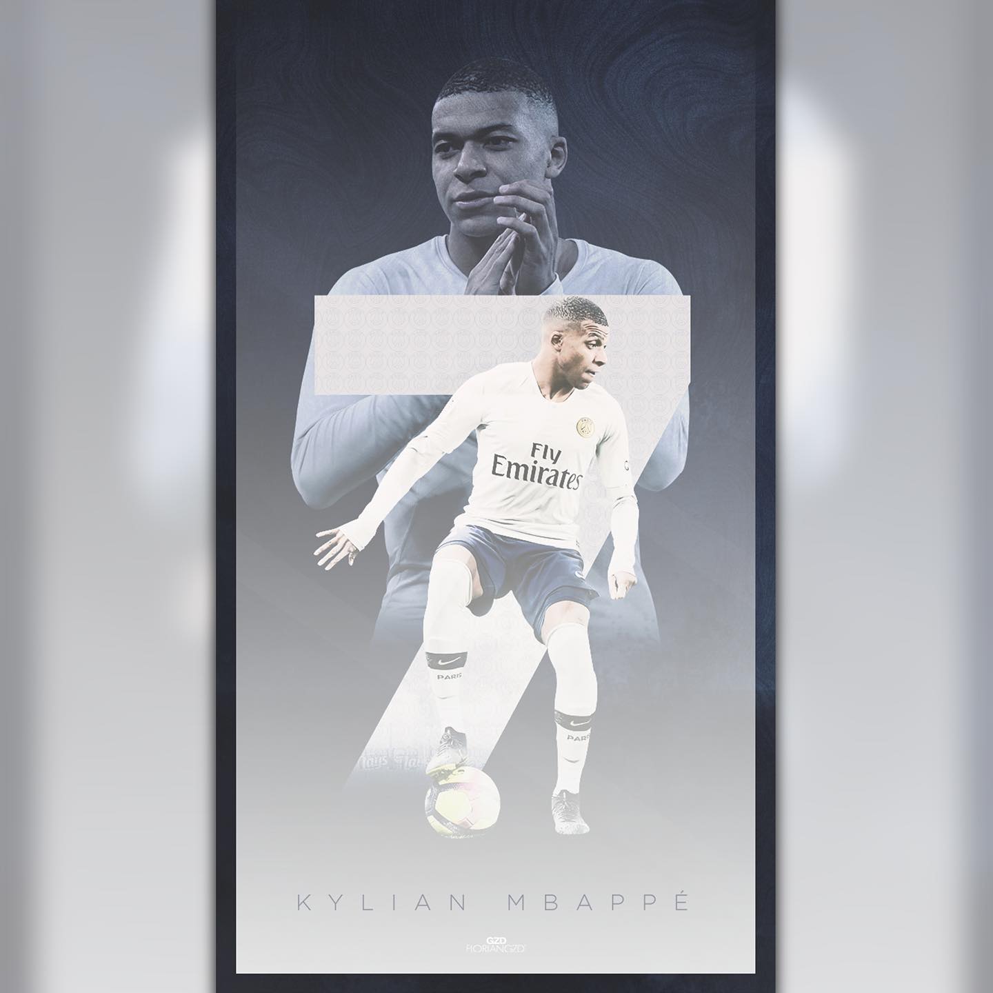 PSG or France football graphic design piece