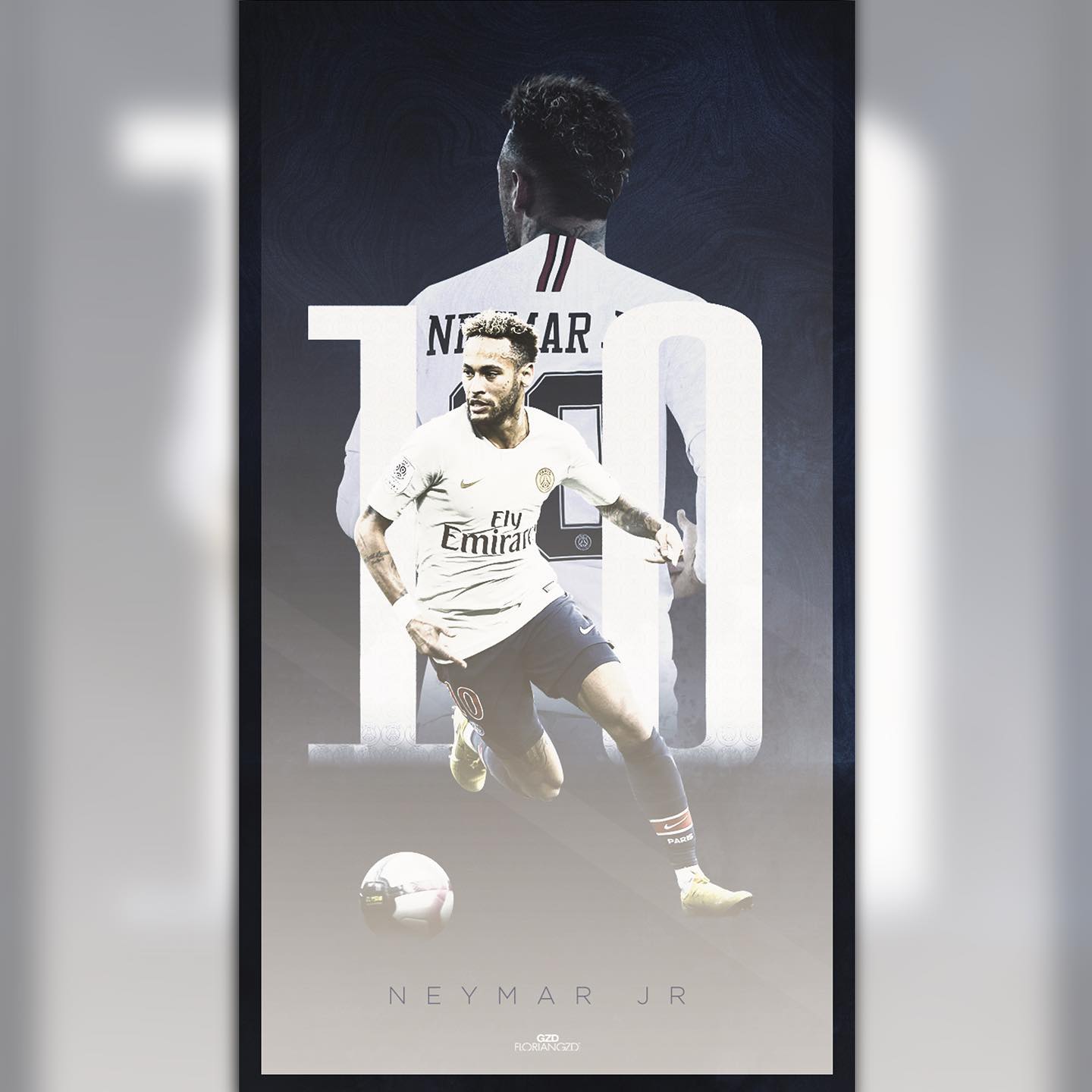 PSG or France football graphic design piece