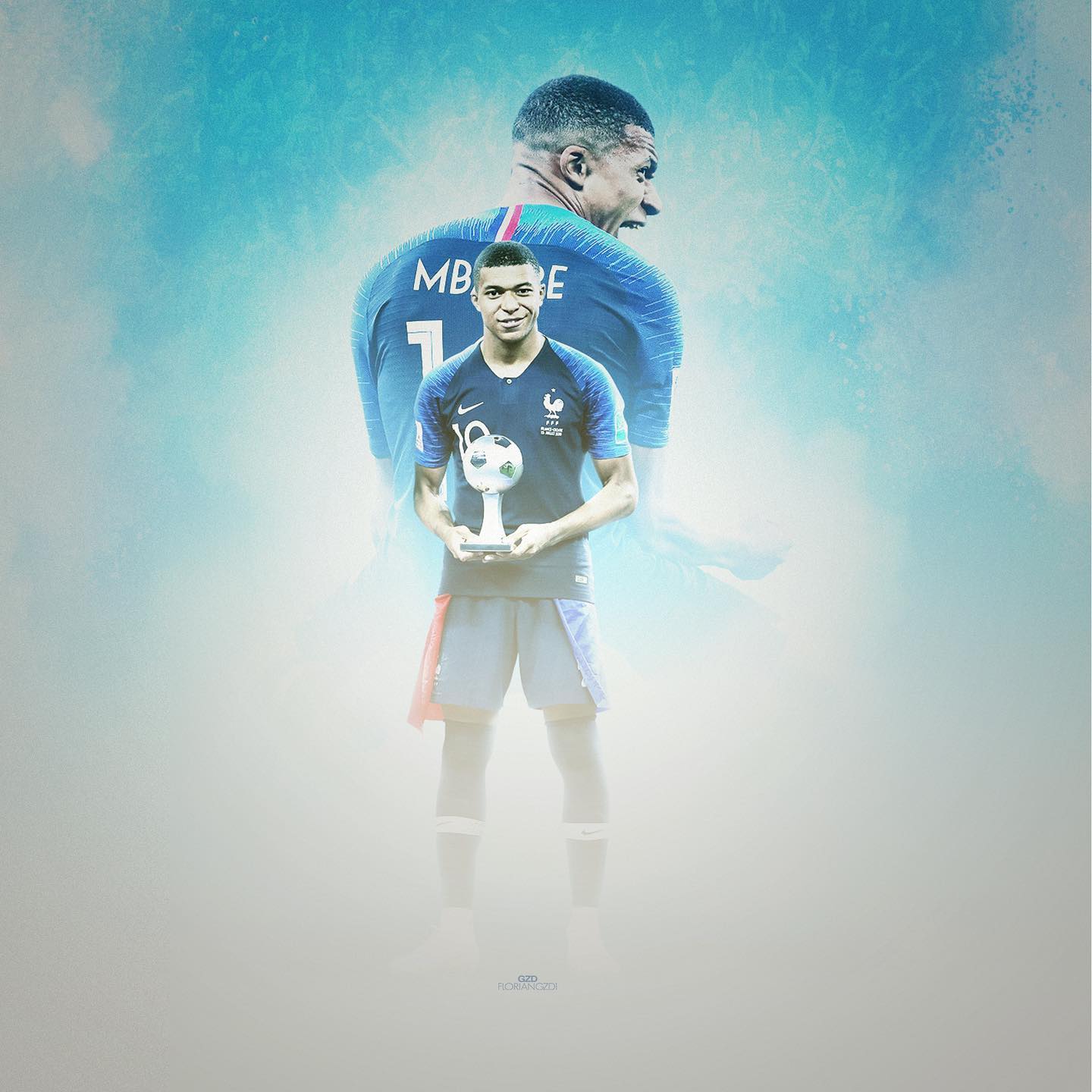 PSG or France football graphic design piece