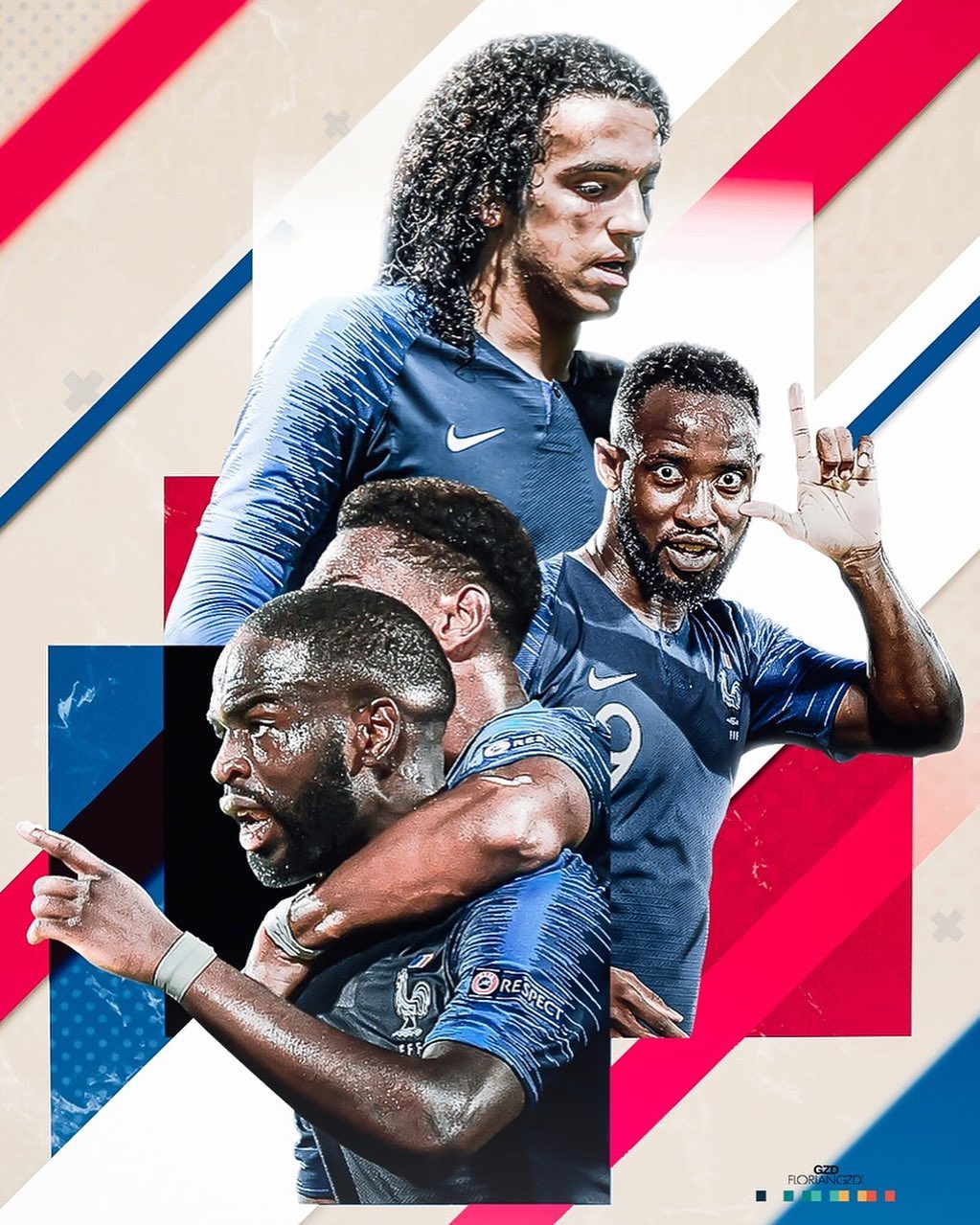 PSG or France football graphic design piece